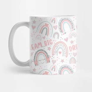 Dream Big Rainbows Pattern Mug